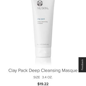 Nuskin clay pack deep cleaning masque
